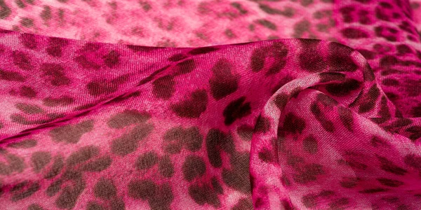 Textura Pozadí Leopard Hedvábí Světlé Tkaniny Africké Motivy — Stock fotografie
