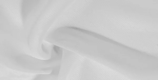 Textura Patrón Fondo Tela Seda Blanca Este Organza Seda Tiene — Foto de Stock