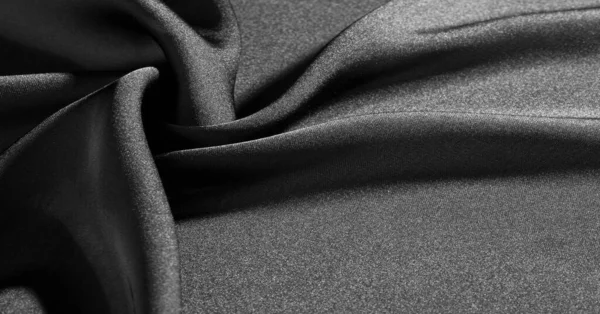 Фон Узор Текстура Обои Черная Шелковая Ткань Добавьте Немного Роскоши — стоковое фото