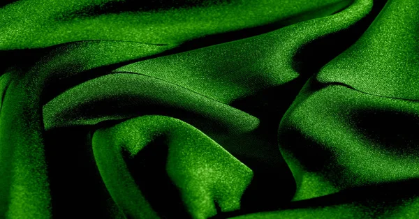 Фон Узор Текстура Обои Зеленая Шелковая Ткань Добавьте Оттенок Роскоши — стоковое фото