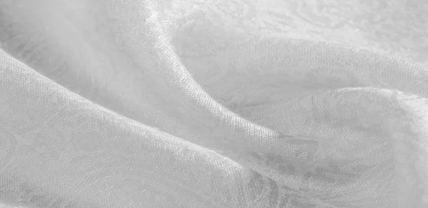 Текстура Фона Узор Ткани Цветочный Орнамент Белый Коллекция Хлопкового Принта — стоковое фото