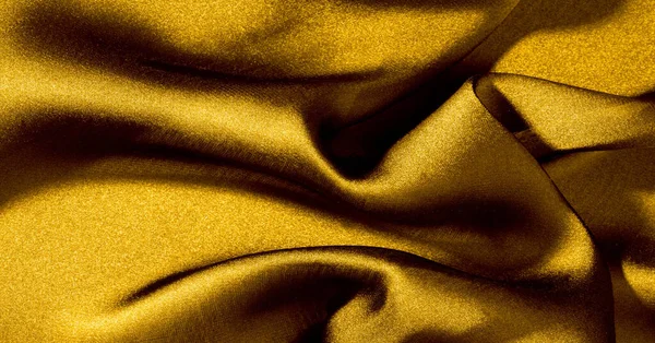 パターン テクスチャ 黄色のシルク生地 この超柔らかく 非常に軽量なポリエステルライニング生地に追加することにより 任意のデザインに贅沢のタッチを追加します — ストック写真