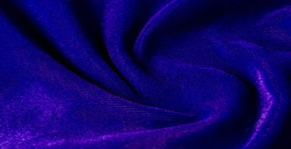 Foto Texture Sfondo Tessuto Velluto Blu Colore Ricco Ricco Lucentezza — Foto Stock
