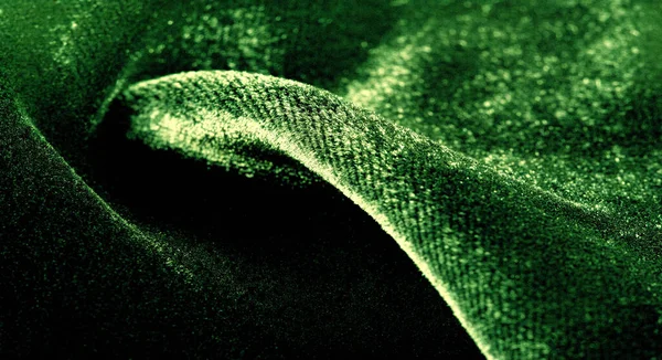 Tekstura Tło Wzór Zielony Welveteen Ten Ciężki Aksamit Dodaje Wyrafinowania — Zdjęcie stockowe