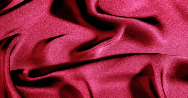 Fondo Patrón Textura Papel Pintado Tela Seda Roja Agregue Toque — Foto de Stock