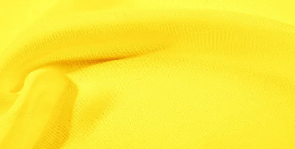 Pola Tekstur Kain Sutra Kuning Organza Sutra Ini Memiliki Tenunan — Stok Foto