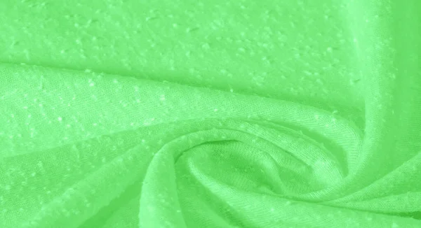 Fondo Patrón Textura Ornamento Vintage Tela Verde Con Gránulos Artificiales — Foto de Stock