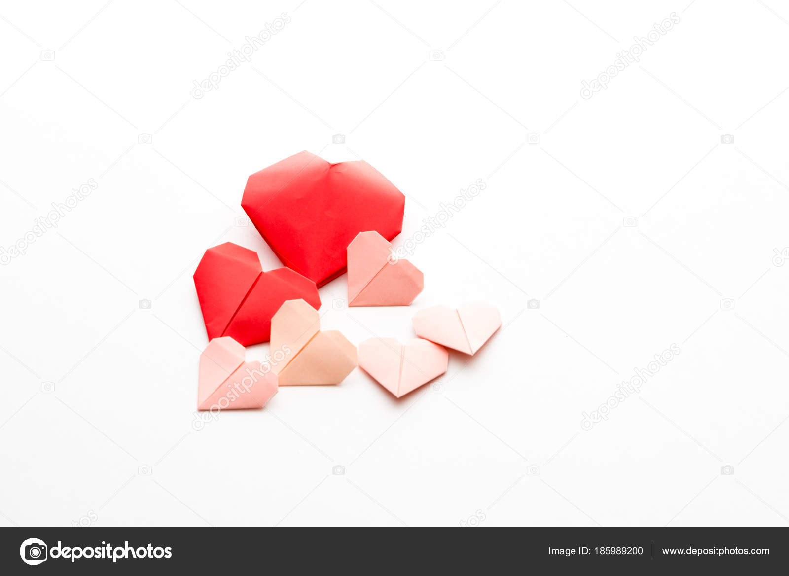 Diferentes Corazones De Papel Corazones De Origami Para El