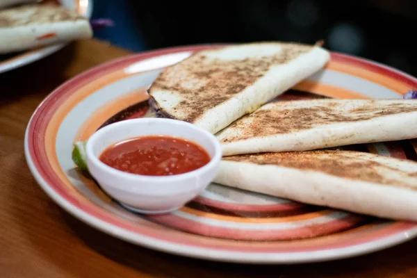 Mexicaans Eten Heerlijke Taco Met Grond Rundvlees — Stockfoto