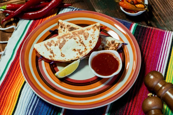 メキシコ料理ミックスカラフルな背景メキシコ — ストック写真