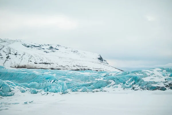 Огромный Ледник Исландии Вид Воздуха Исландский Ледник Ватнайокулл Горах — стоковое фото