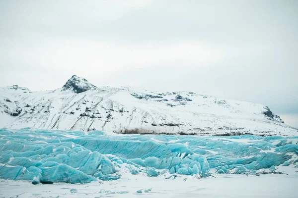 Obrovský Ledovec Islandu Letecký Pohled Islandský Ledovec Vatnajokull Horách — Stock fotografie