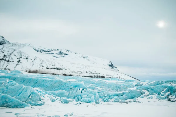 Огромный Ледник Исландии Вид Воздуха Исландский Ледник Ватнайокулл Горах — стоковое фото