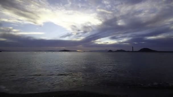 Ciudad Costera Turgutreis Espectaculares Puestas Sol Timelapse — Vídeo de stock