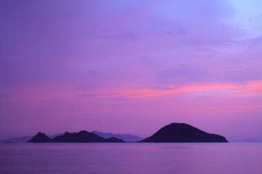 Deniz kenti Bodrum ve muhteşem gün batımları. Mugla, Türkiye