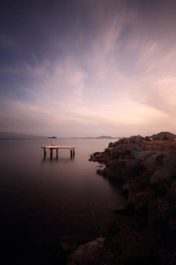 Deniz kenti Bodrum ve muhteşem gün batımları. Mugla, Türkiye