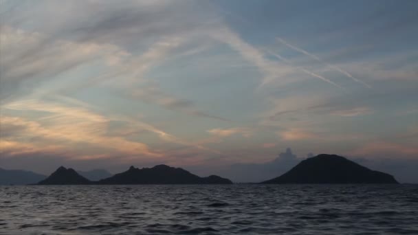 Turgutreis Meer Und Spektakuläre Sonnenuntergänge — Stockvideo