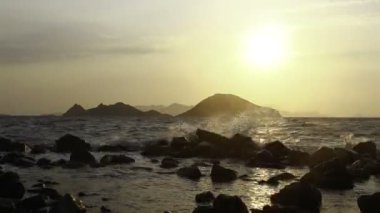 Deniz kenti Bodrum ve muhteşem gün batımları. Mugla, Türkiye