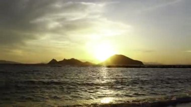 Deniz kenti Bodrum ve muhteşem gün batımları. Mugla, Türkiye