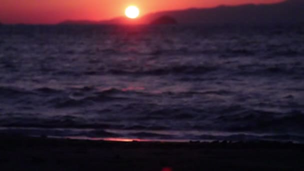 Turgutreis Meer Und Spektakuläre Sonnenuntergänge — Stockvideo