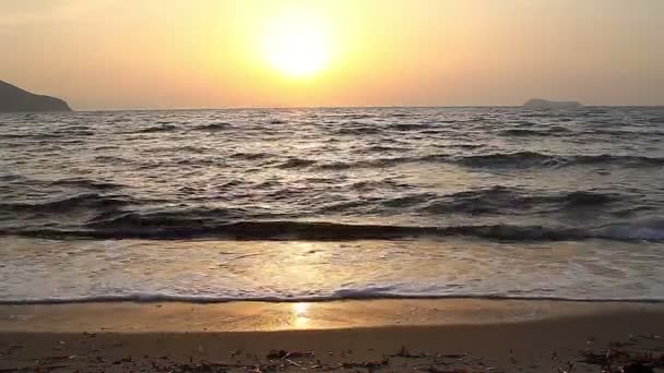 Turgutreis Meer Und Spektakuläre Sonnenuntergänge — Stockvideo