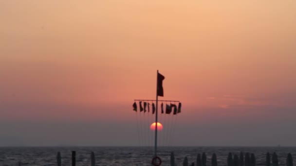 Turgutreis Meer Und Spektakuläre Sonnenuntergänge — Stockvideo