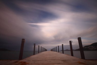 Deniz kenti Bodrum ve muhteşem gün batımları. Mugla, Türkiye