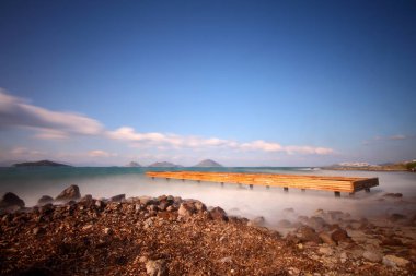 Deniz kenti Bodrum ve muhteşem gün batımları. Mugla, Türkiye