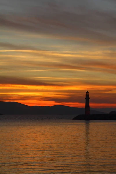 Deniz kenti Bodrum ve muhteşem gün batımları. Mugla, Türkiye
