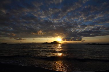Deniz kenti Bodrum ve muhteşem gün batımları. Mugla, Türkiye