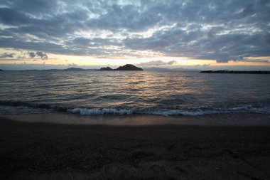 Deniz kenti Bodrum ve muhteşem gün batımları. Mugla, Türkiye