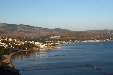 Deniz kenti Bodrum ve muhteşem gün batımları. Mugla, Türkiye