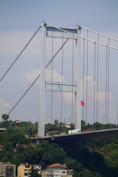 Onder Brug Van Bosporus Istanboel Turkije — Stockfoto