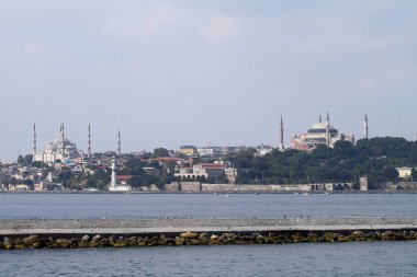 Müslüman şehir istanbul silueti ile Ramazan zamanı