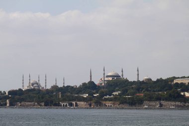 Müslüman şehir istanbul silueti ile Ramazan zamanı