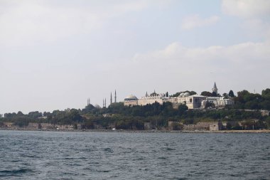Müslüman şehir istanbul silueti ile Ramazan zamanı