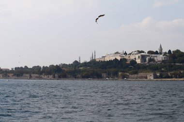 Müslüman şehir istanbul silueti ile Ramazan zamanı