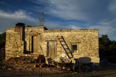 Dağ yamacında bir köy, Bodrum - Türkiye