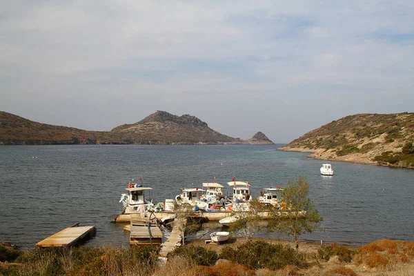 Ciudad Costera Bodrum Espectaculares Puestas Sol Mugla Turquía —  Fotos de Stock