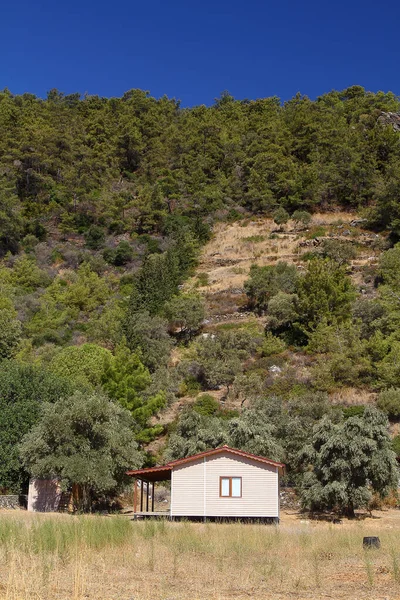 Houten Oud Bungalowhuis Natuur Bodrum Turkije — Stockfoto