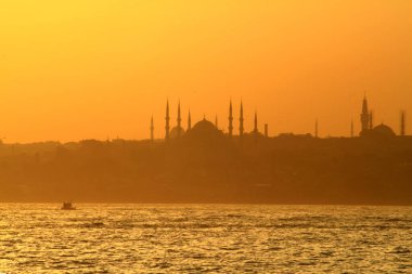 günbatımı istanbul, metropolitan şehir ve şehir silüeti