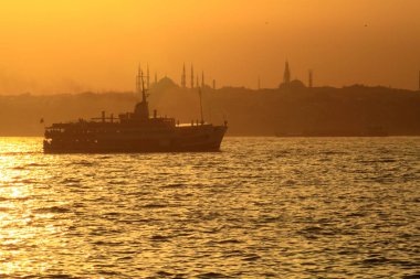günbatımı istanbul, metropolitan şehir ve şehir silüeti