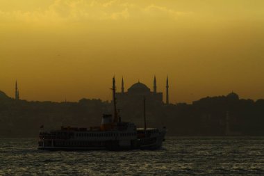 günbatımı istanbul, metropolitan şehir ve şehir silüeti