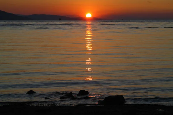 Küstenstadt Bodrum Und Spektakuläre Sonnenuntergänge Mugla Türkei — Stockfoto