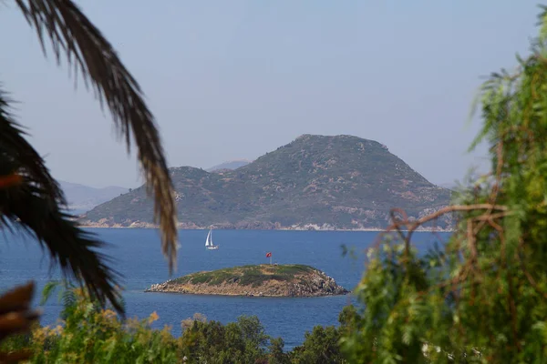 Pobřežní Město Bodrum Nádherné Západy Slunce Mugla Turecko — Stock fotografie