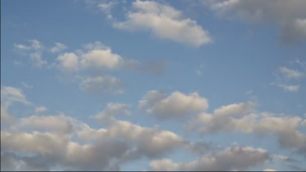 Tid Förflutit Vacker Blå Himmel Med Moln Bakgrund Sky Moln — Stockvideo