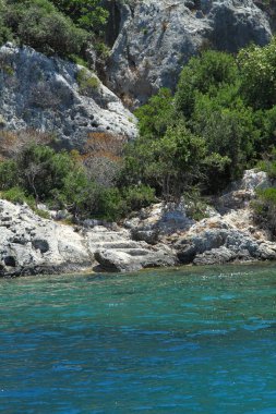 Antik Likya şehridir ve etrafı sonucu olarak deprem şehri sular altında. Şehir, Simena Kekova Türkiye çevresinde.