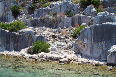 Antik Likya şehridir ve etrafı sonucu olarak deprem şehri sular altında. Şehir, Simena Kekova Türkiye çevresinde.