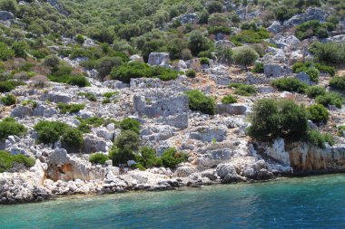 Antik Likya şehridir ve etrafı sonucu olarak deprem şehri sular altında. Şehir, Simena Kekova Türkiye çevresinde.