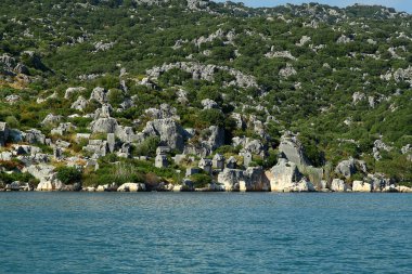 Antik Likya şehridir ve etrafı sonucu olarak deprem şehri sular altında. Şehir, Simena Kekova Türkiye çevresinde.